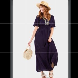 Saige embroidered maxi dress